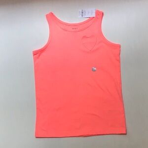 Carter’s Girls Size 12 Melon Tank Top with Heart Accent Pocket